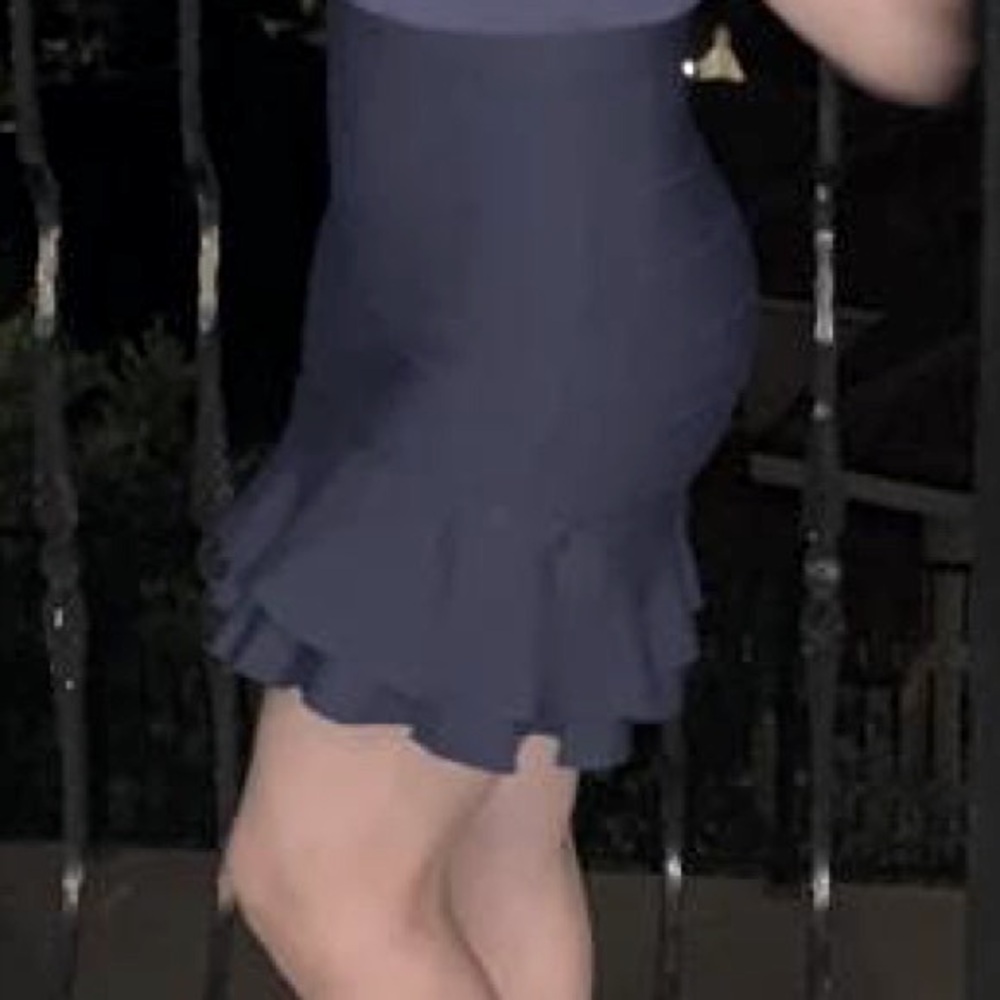 Bebe bandage flare skirt